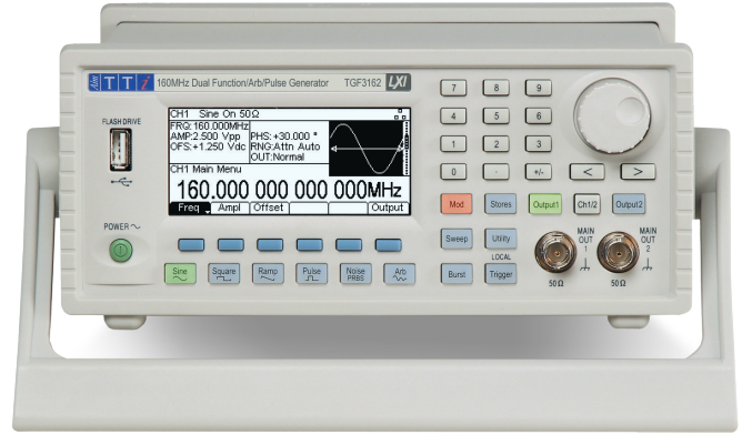 Nové 80/160 MHz funkčné/arbitrary generátory Aim-TTi TGF3000