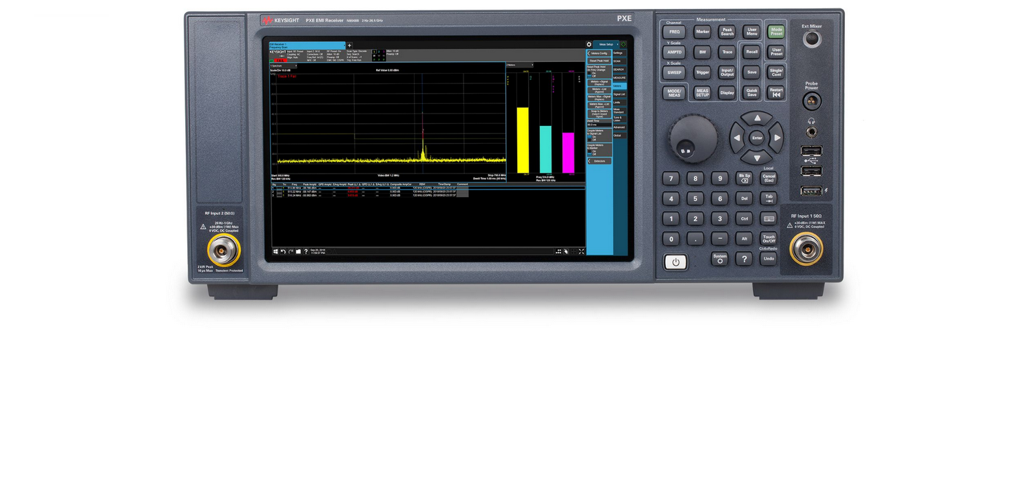 Nový certifikačný EMC merací prijímač Keysight PXE pre CISPR i MIL-STD-461