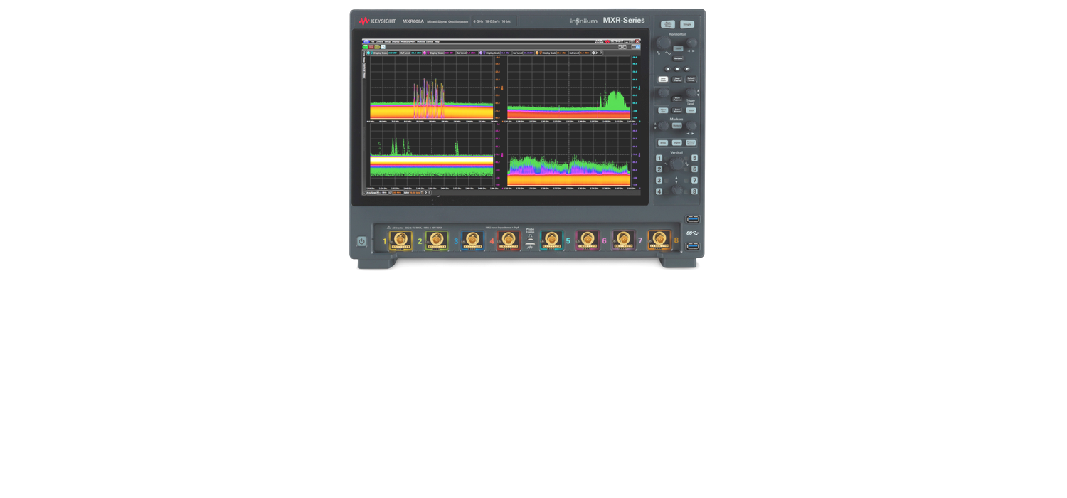 Keysight Infiniium MXR-Series: Prvé 8-kanálové osciloskopy na svete s integrovaným real-time spektrálnym analyzátorom