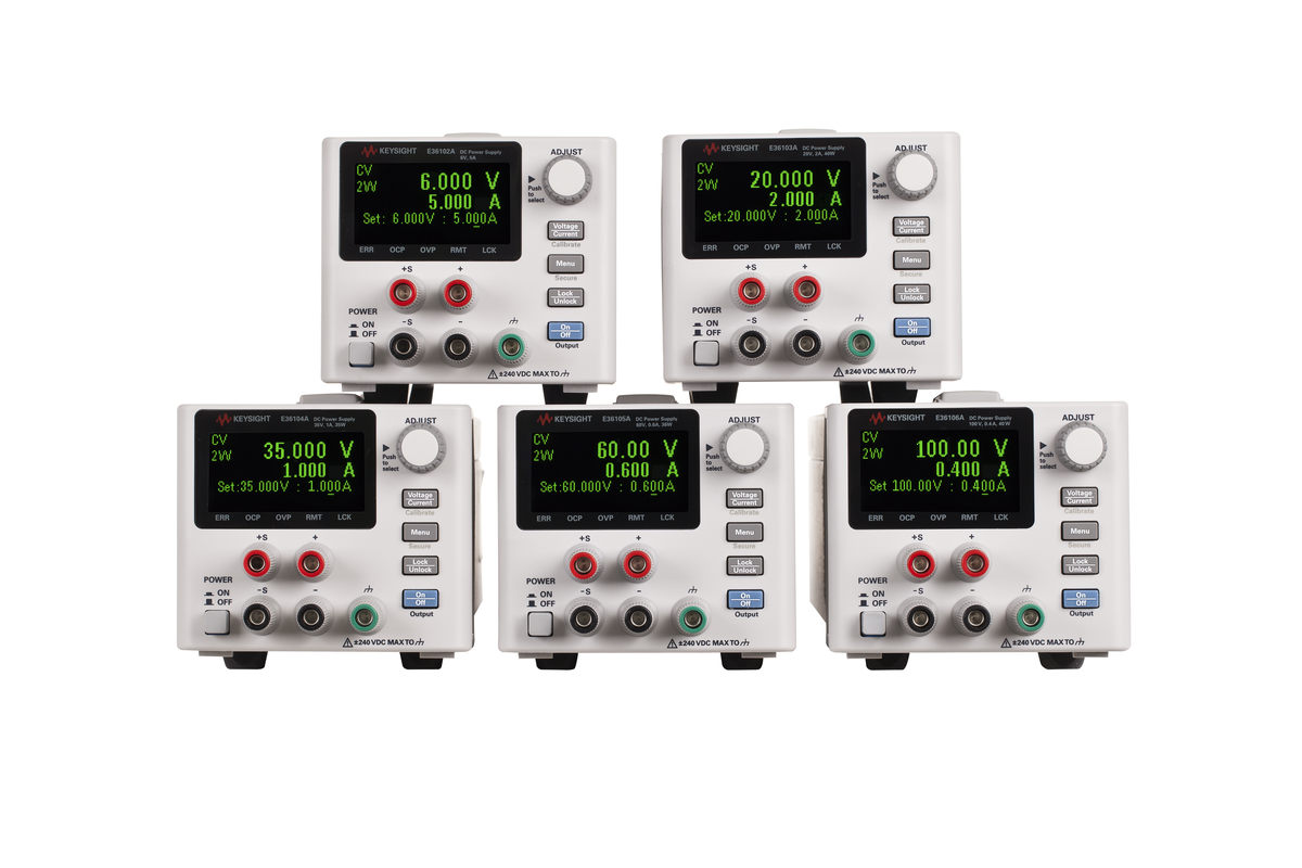 Programovateľné jednosmerné napájacie zdroje Keysight Technologies E36100 Series