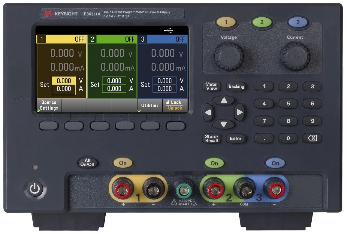 Programovateľné jednosmerné napájacie zdroje Keysight E36300 Series